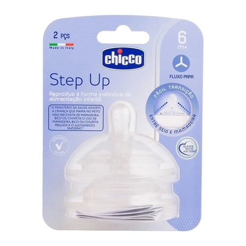 Chicco Colher Silicone 6 Meses+ Rosa x2